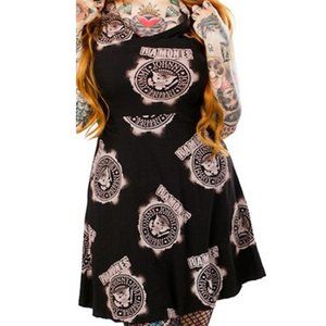 The Ramones - Eagle Emblem Logo Bleach Print Dress